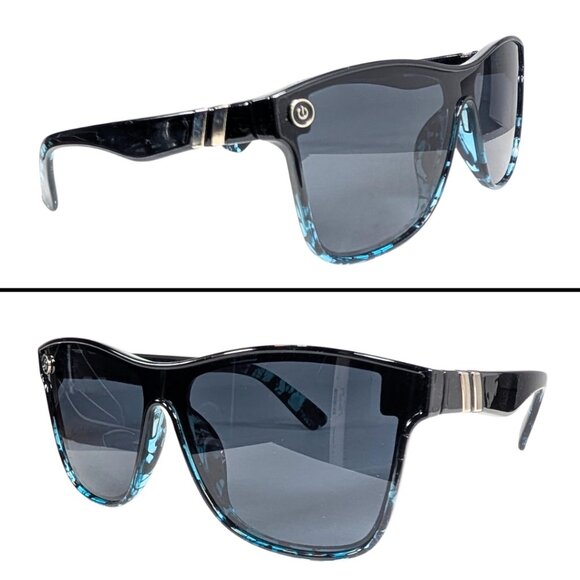 Blenders Millenia X2 Black Blue Tortoise Shell Dark Lens Unisex Sunglasses - Picture 5 of 7